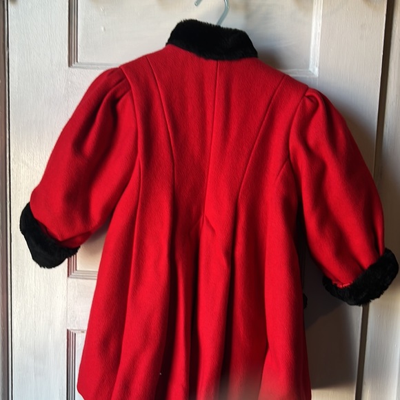 VTG Rothschild Winter Wool Velvet Dress Coat Toddler 3T Dressy Holiday - Picture 9 of 9